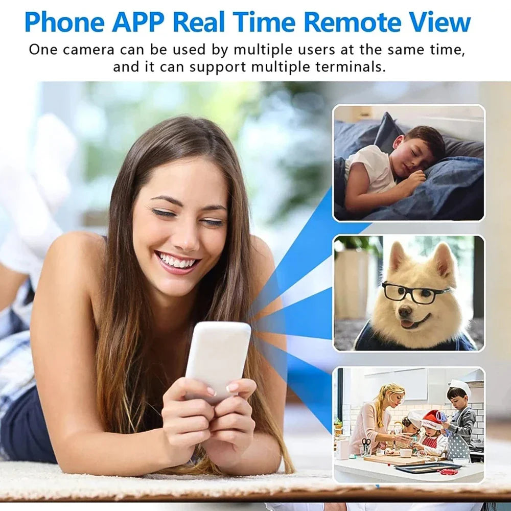 4K Wireless Mini Indoor Security Camera with Motion Detection