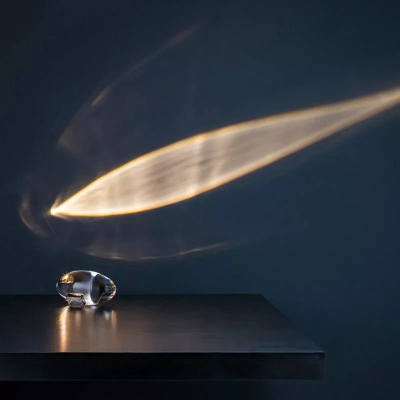 Crystal Sunset Sky Table Lamp with Eye of the Sky Motif