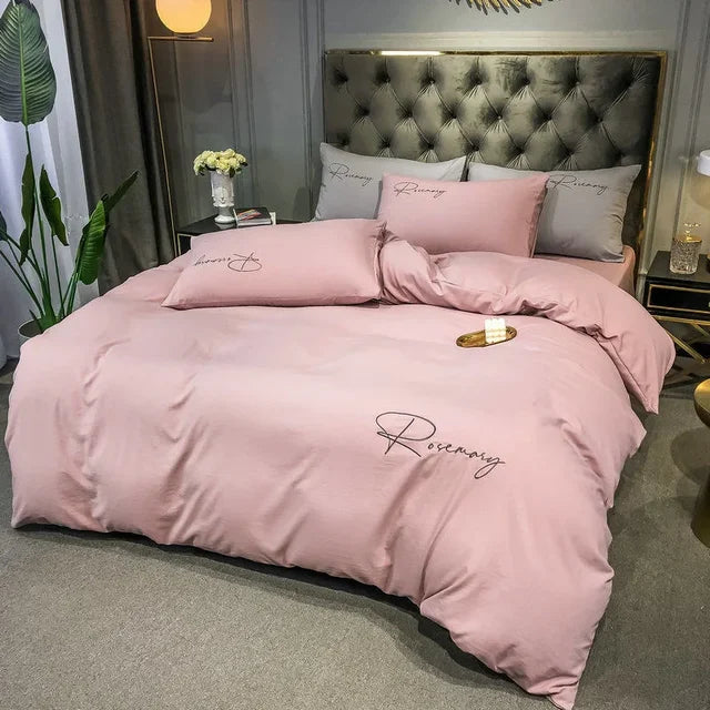 Luxury Embroidered Duvet Cover - Soft and Breathable Bedding