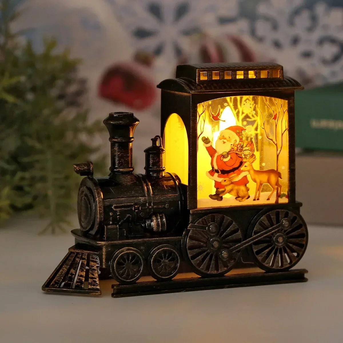 Retro Lantern Night Light with LED for Festive Ambiance