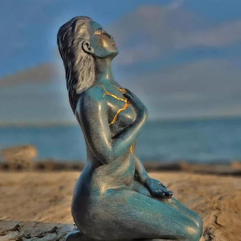 Resin Abstract Healing Goddess Sculpture