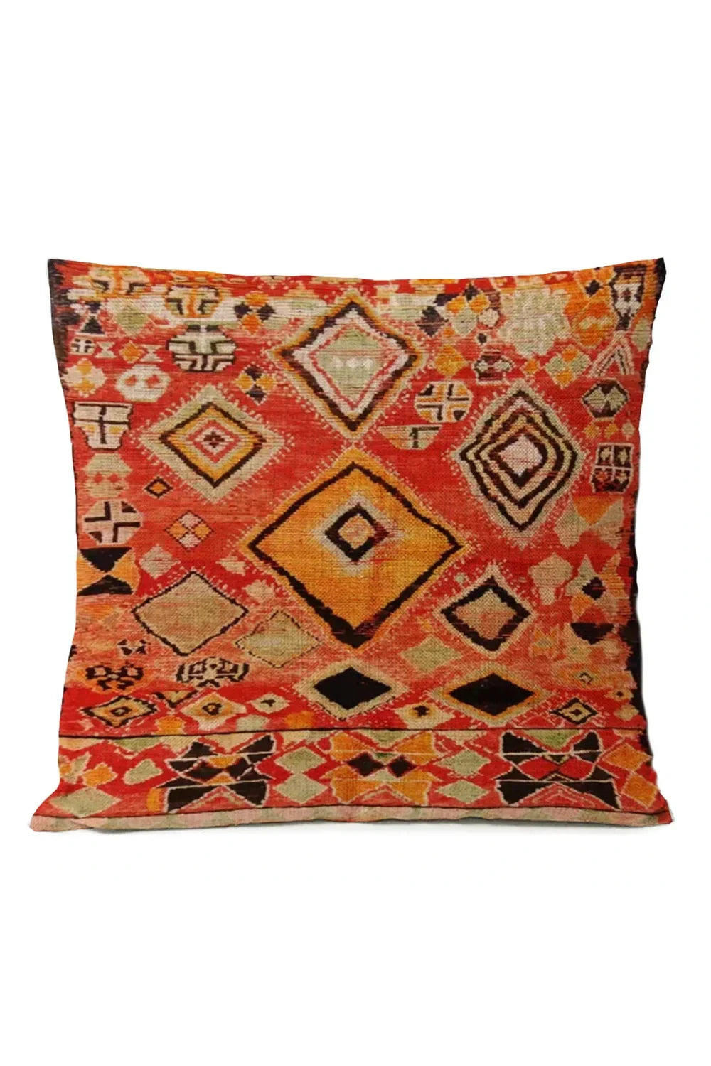 Ethnic Tribal Cotton-Linen Pillowcase