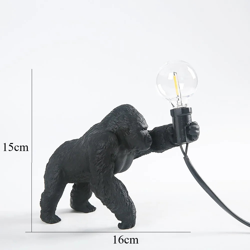 Angry Gorilla Night Lamp Sculpture