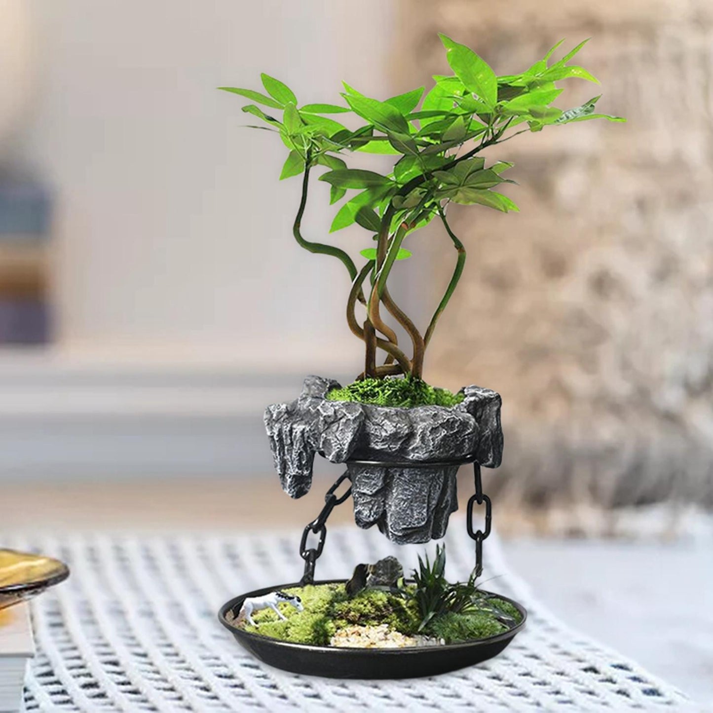 Floating Indoor Air Planter with Levitating Technology