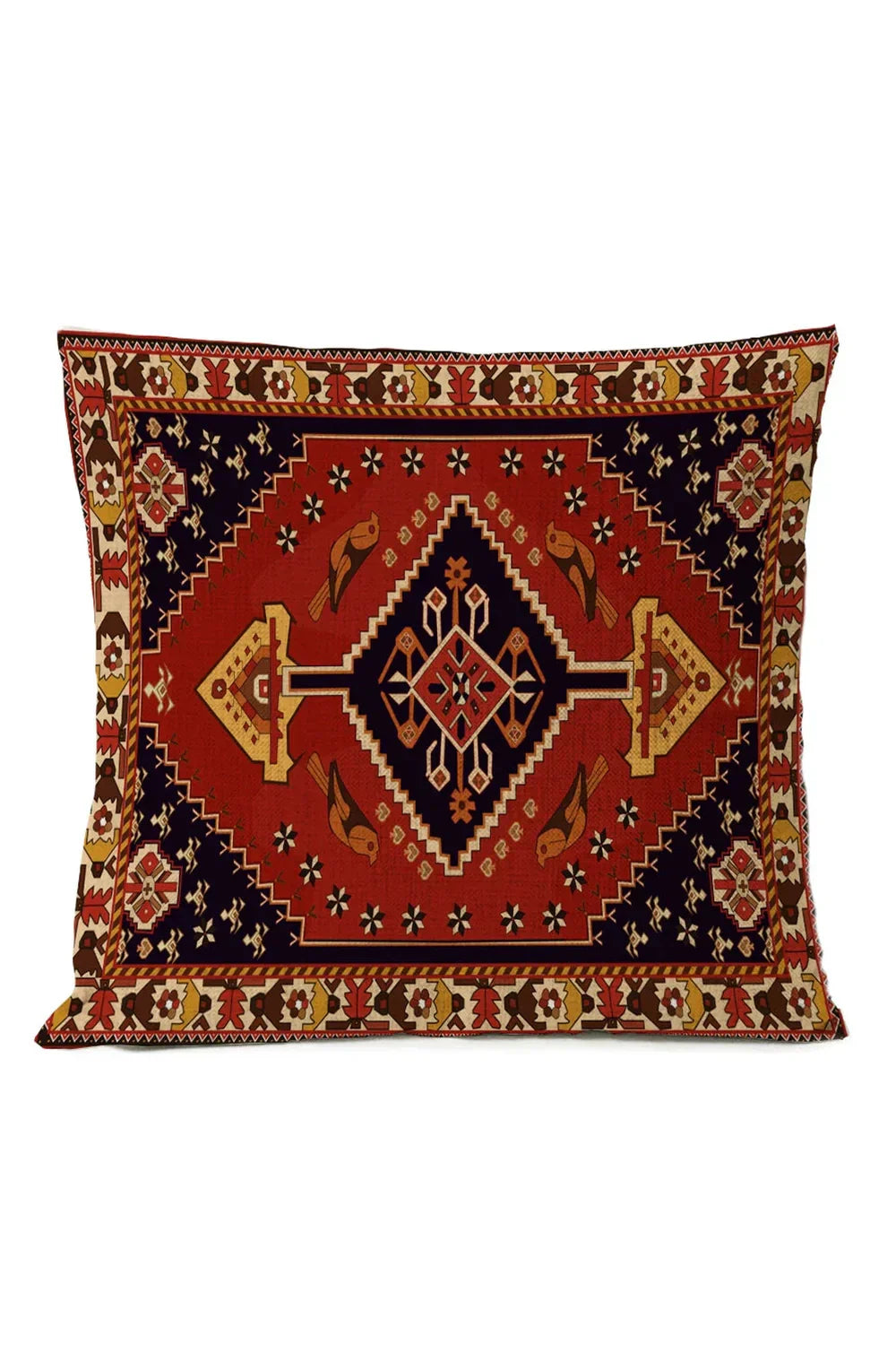 Ethnic Tribal Cotton-Linen Pillowcase