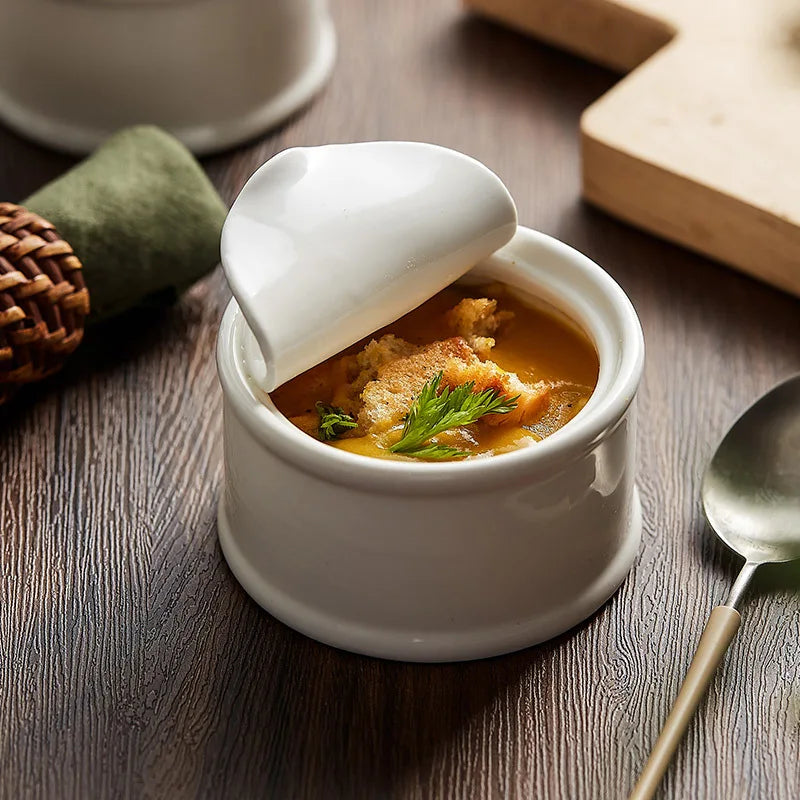 Contemporary Ceramic French Onion Soup Bowl