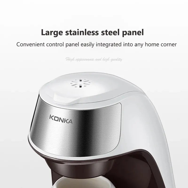2-in-1 Coffee and Tea Maker with Quick Heating, 300ml Capacity