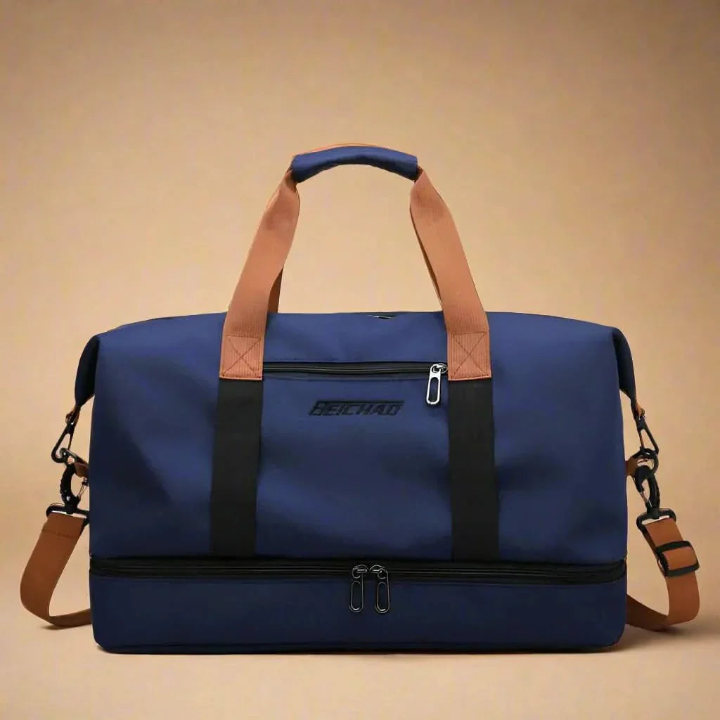 Waterproof Fitness and Travel Bag with Shoe Compartment