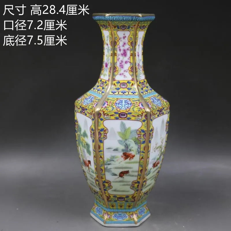 Antique Royal Chinese Porcelain Floral Vase 6-10 Inch