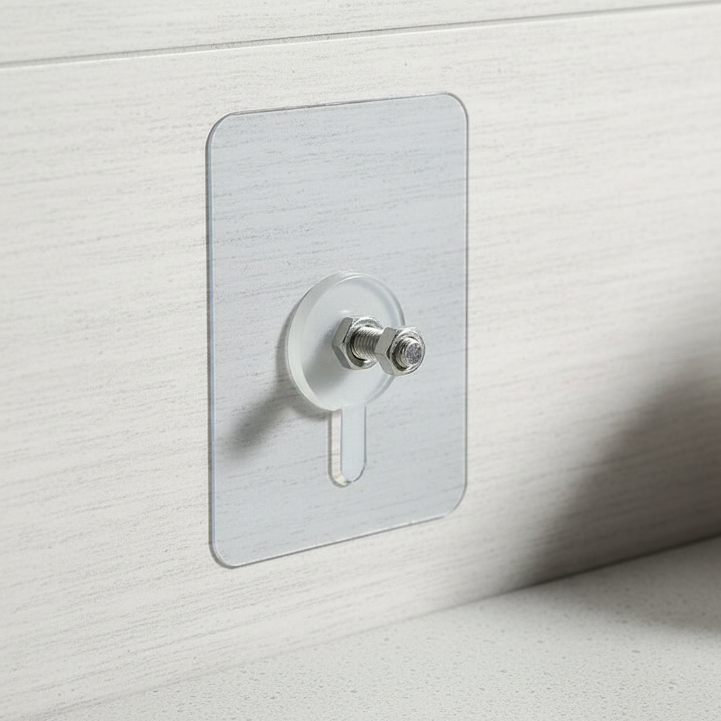 Self-Adhesive Corner Bathroom Hooks - Waterproof Stainless Steel