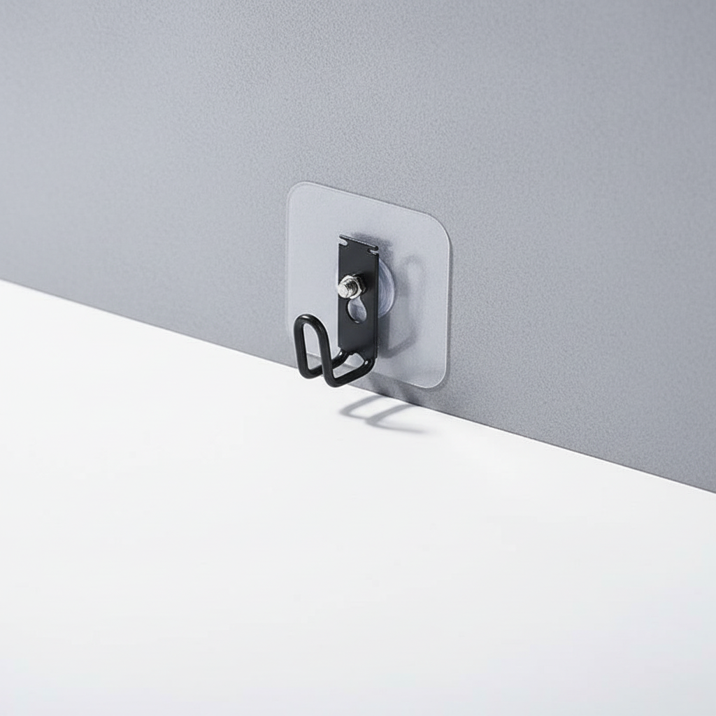 Self-Adhesive Corner Bathroom Hooks - Waterproof Stainless Steel
