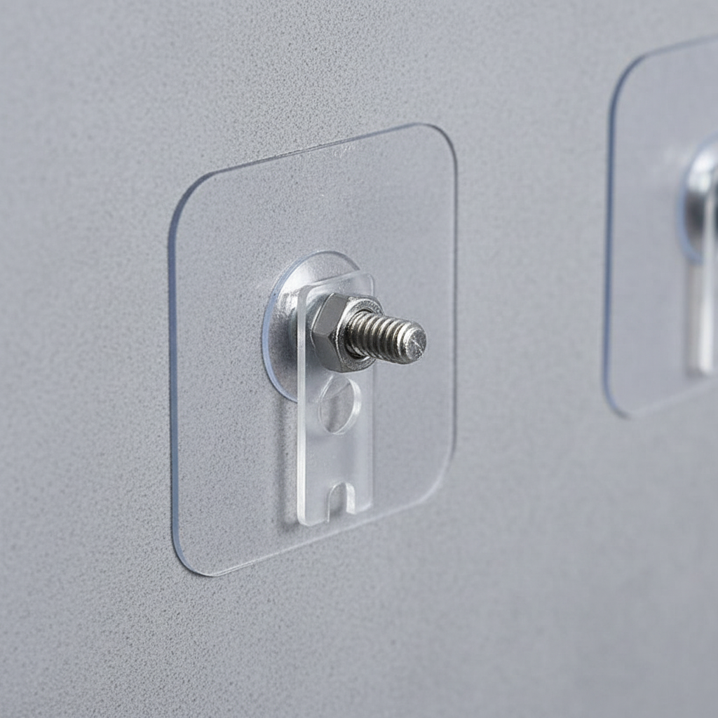 Self-Adhesive Corner Bathroom Hooks - Waterproof Stainless Steel