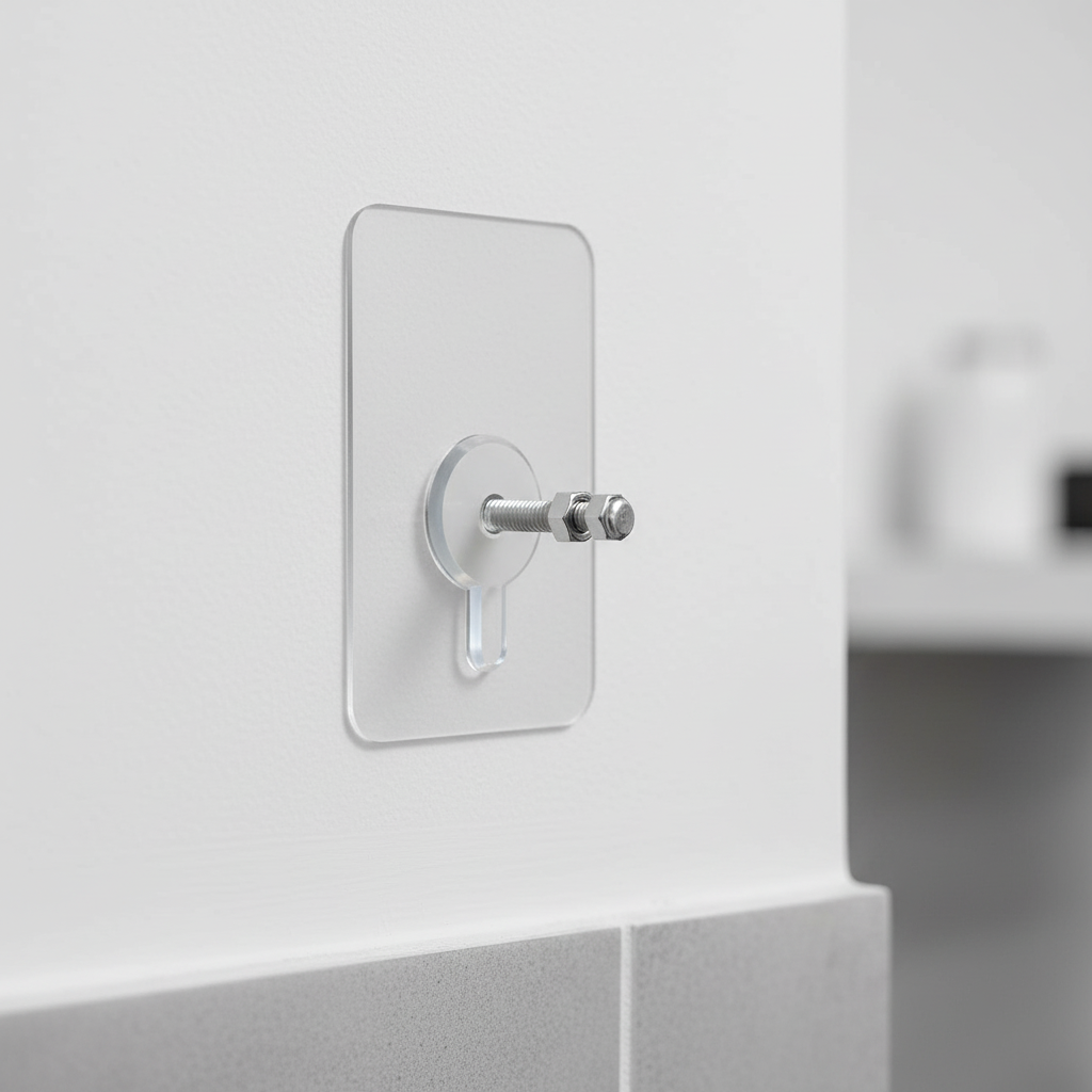 Self-Adhesive PVC Wall Hooks for Easy Installation