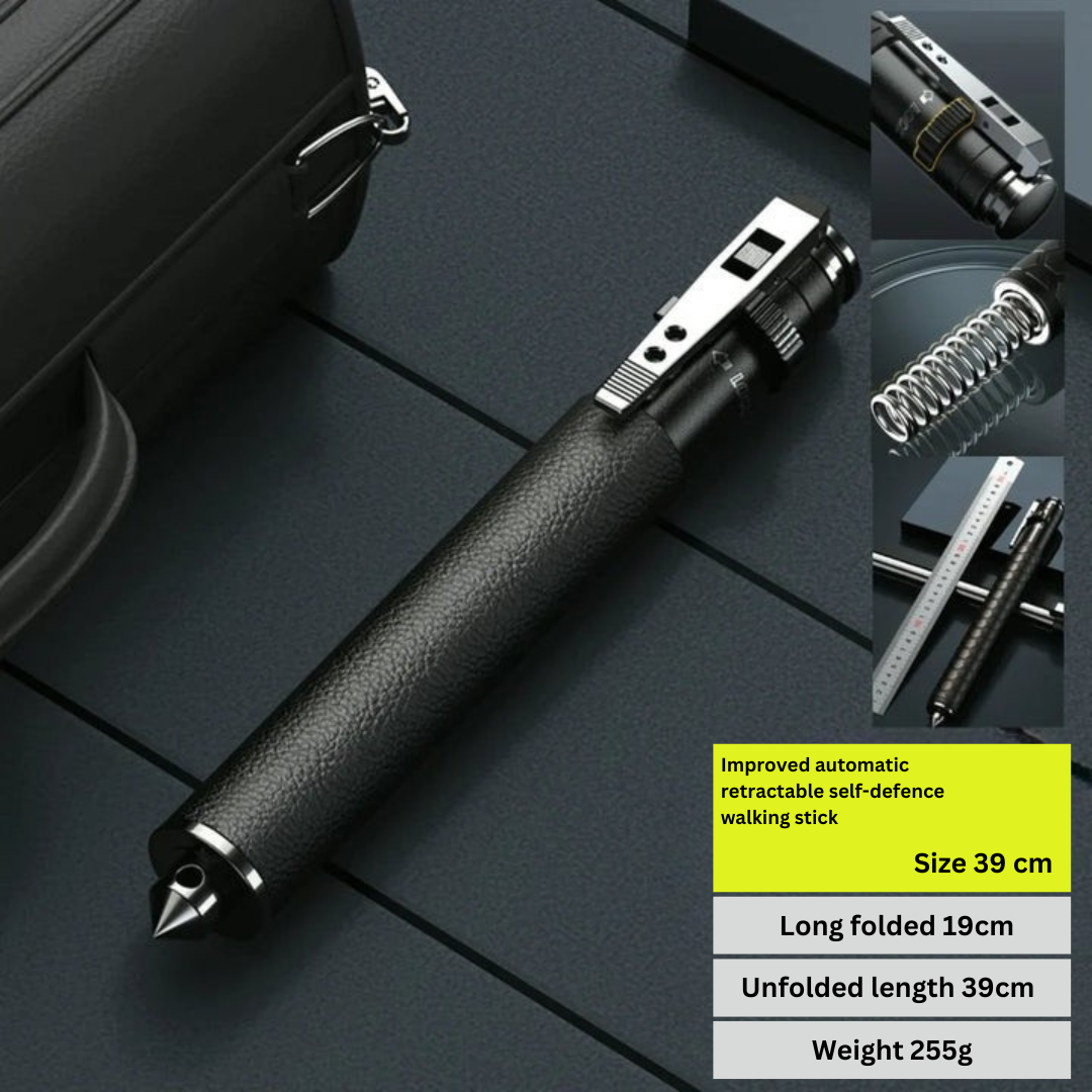 Durable Hiking Pole with Anti-Slip Grip and Self-Defense Feature