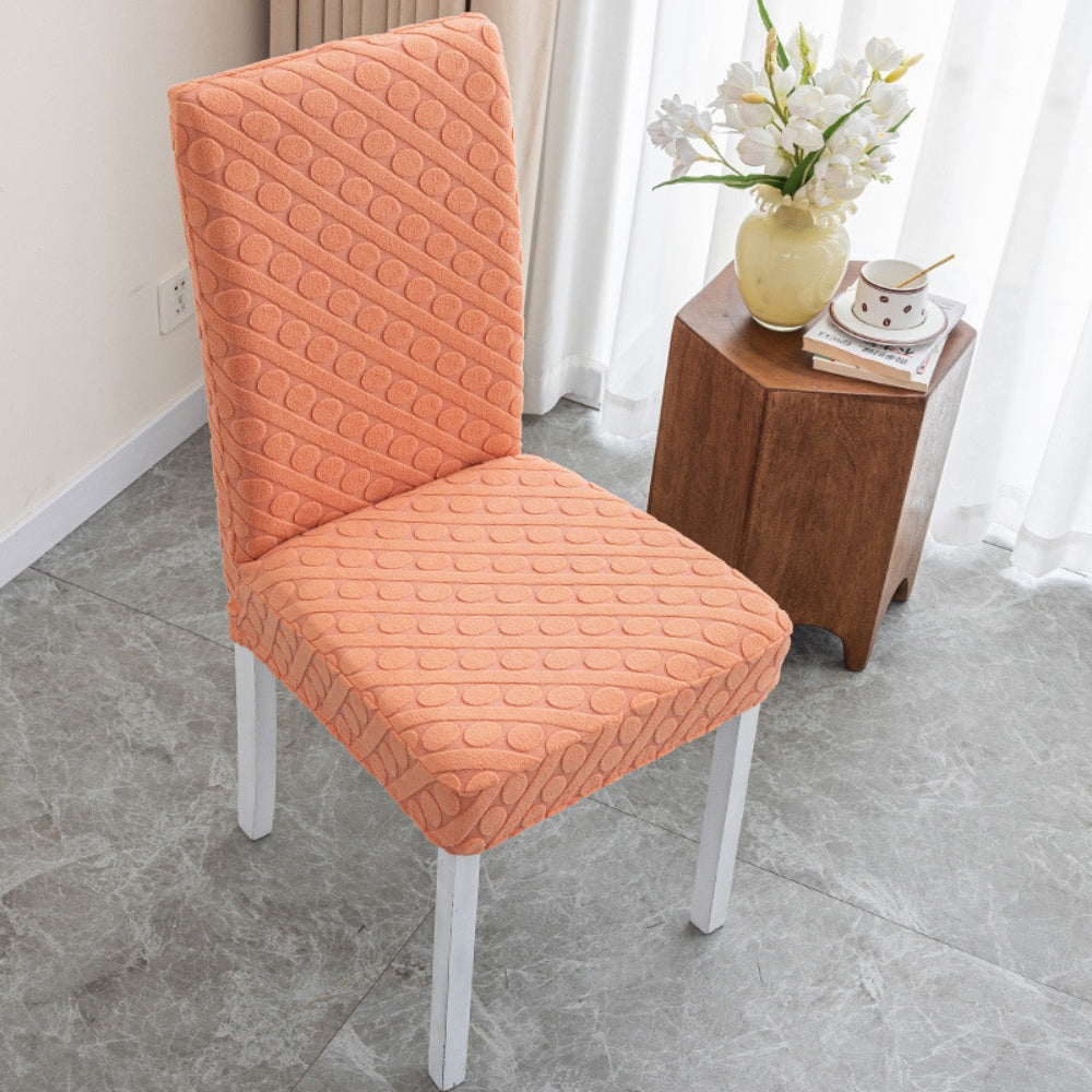 Stretchable Microfiber Oval Dining Chair Cover