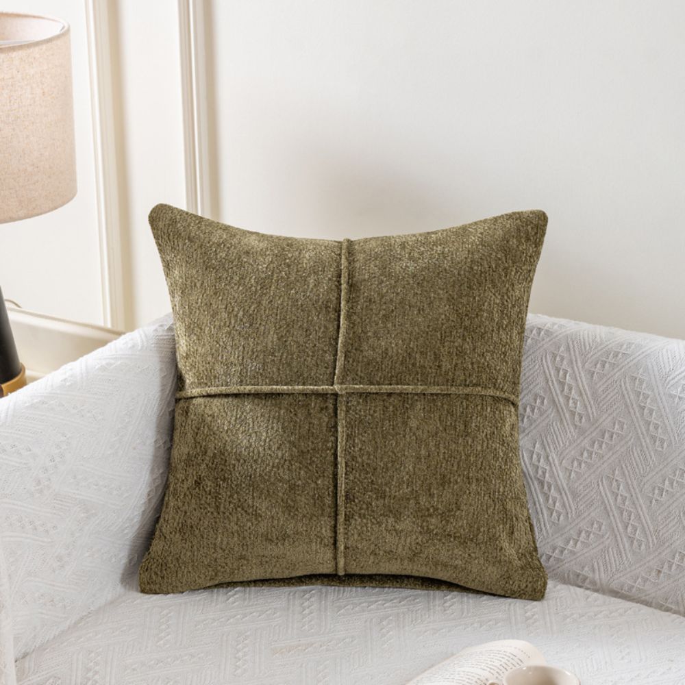 Soft Microfiber Serene Stitch Cushion Cover