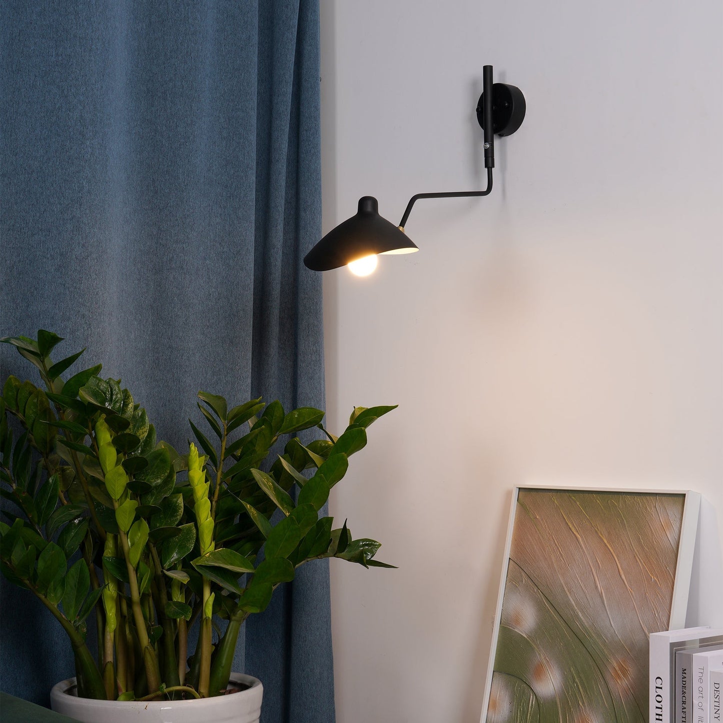 Modern Adjustable Wall Lamp with Rotating Shade