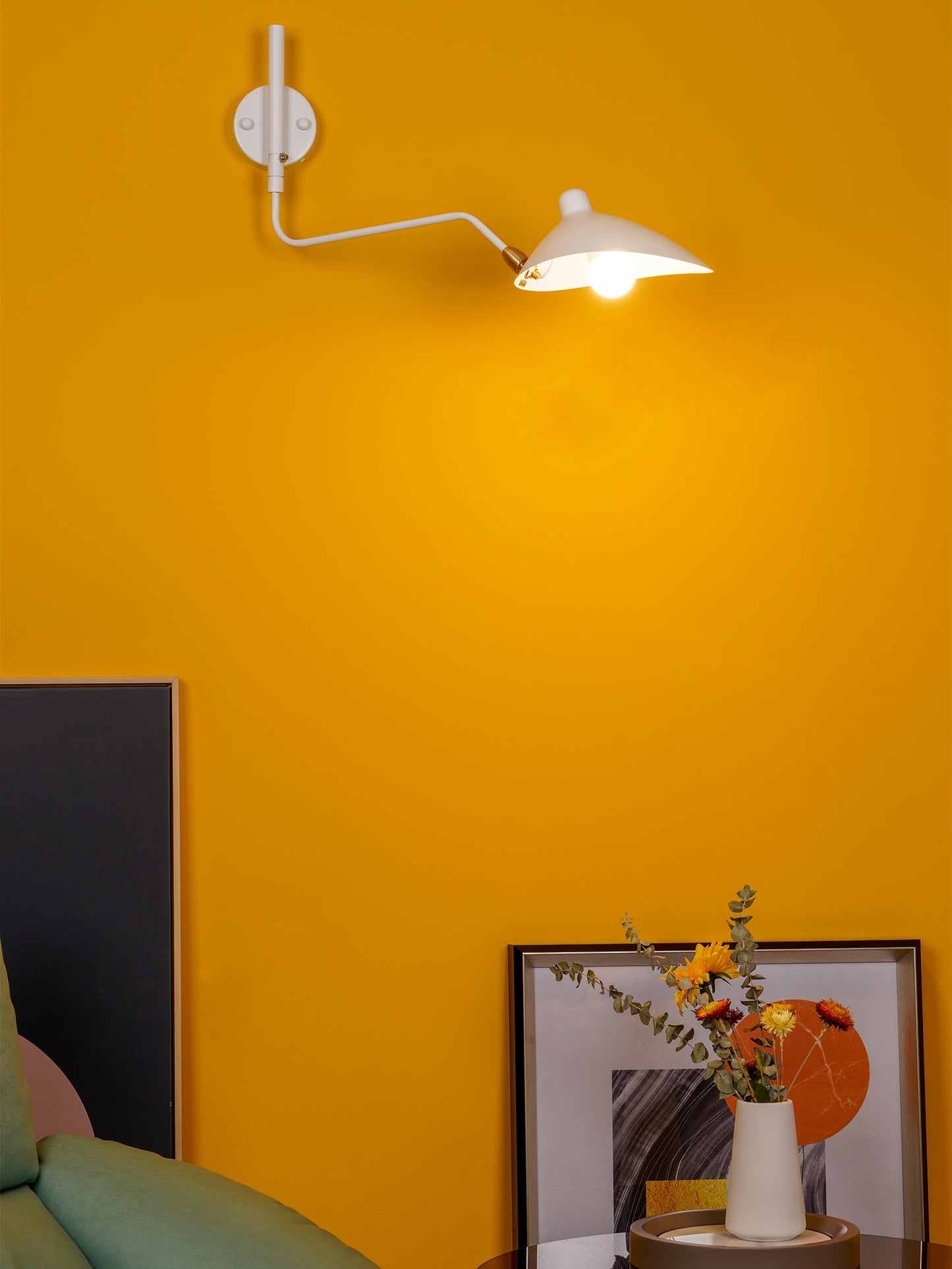 Modern Adjustable Wall Lamp with Rotating Shade