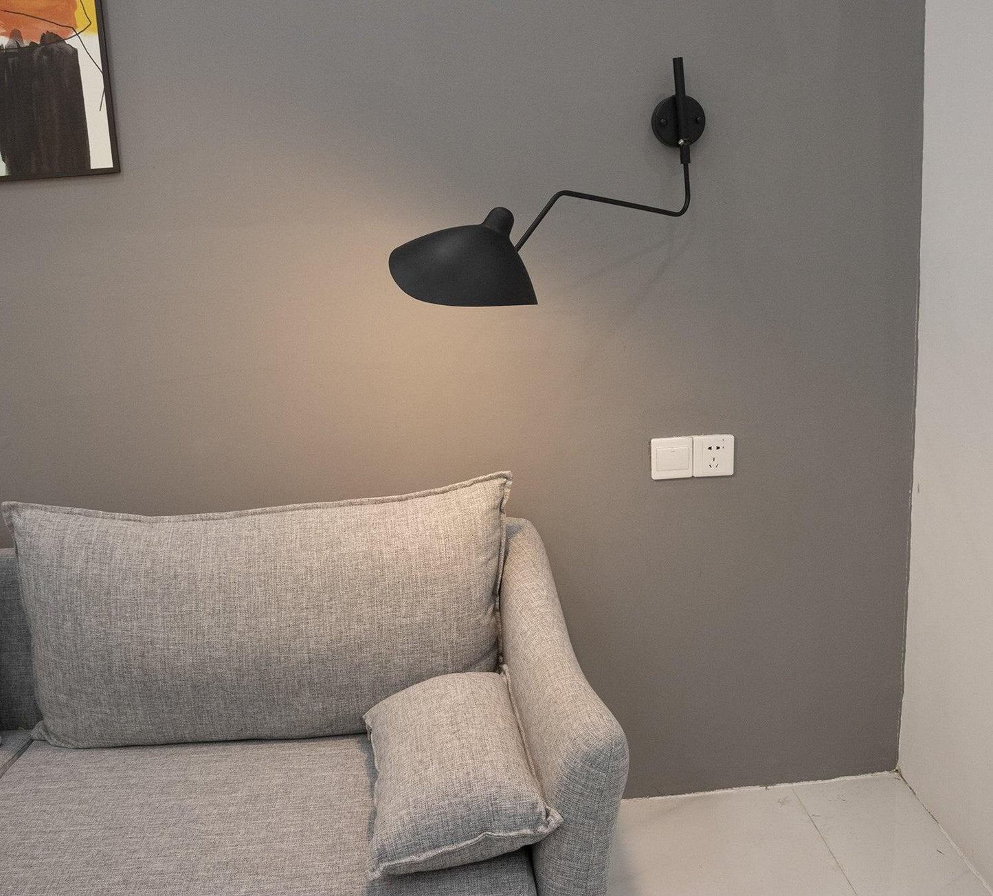 Modern Adjustable Wall Lamp with Rotating Shade