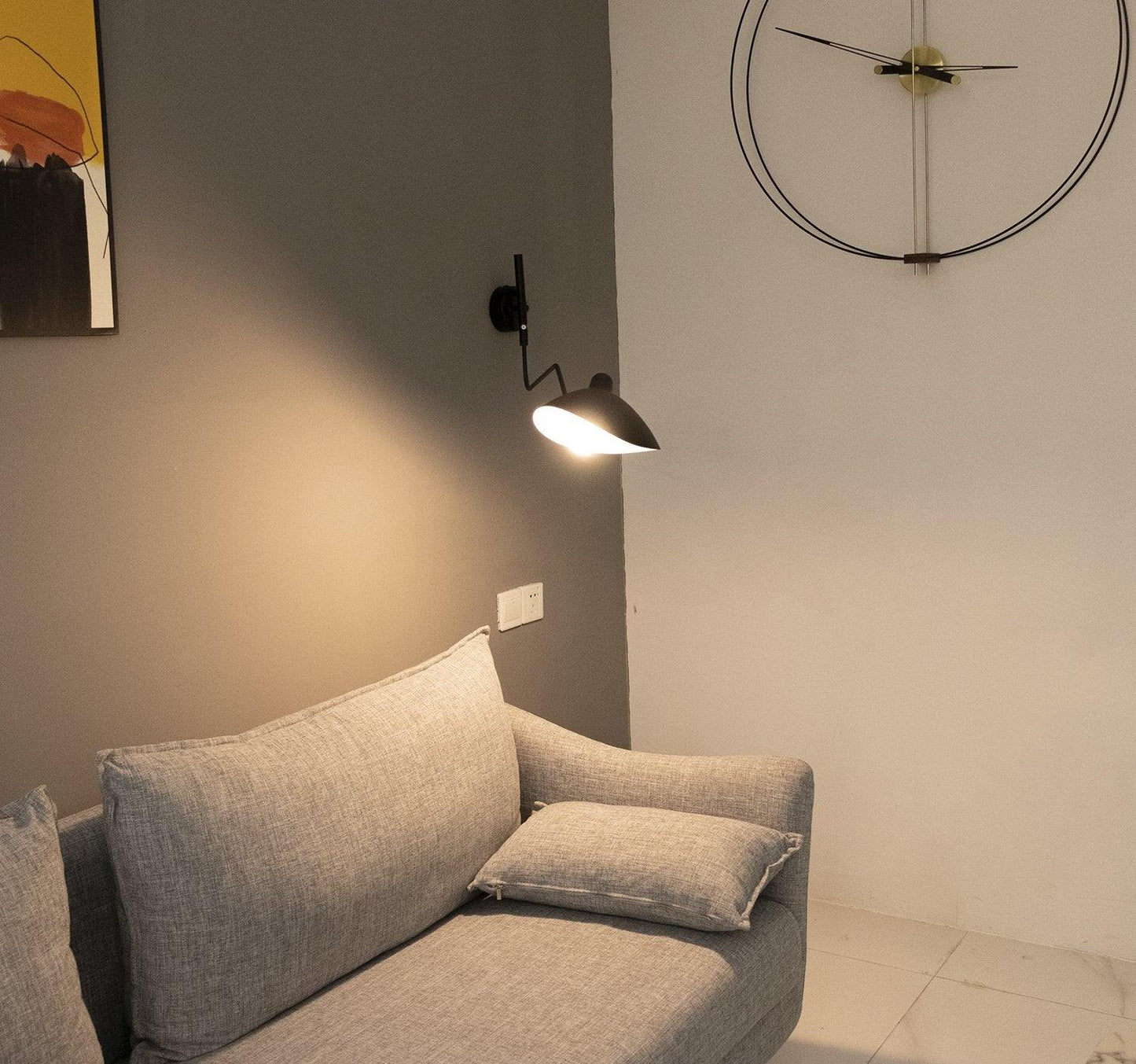 Modern Adjustable Wall Lamp with Rotating Shade