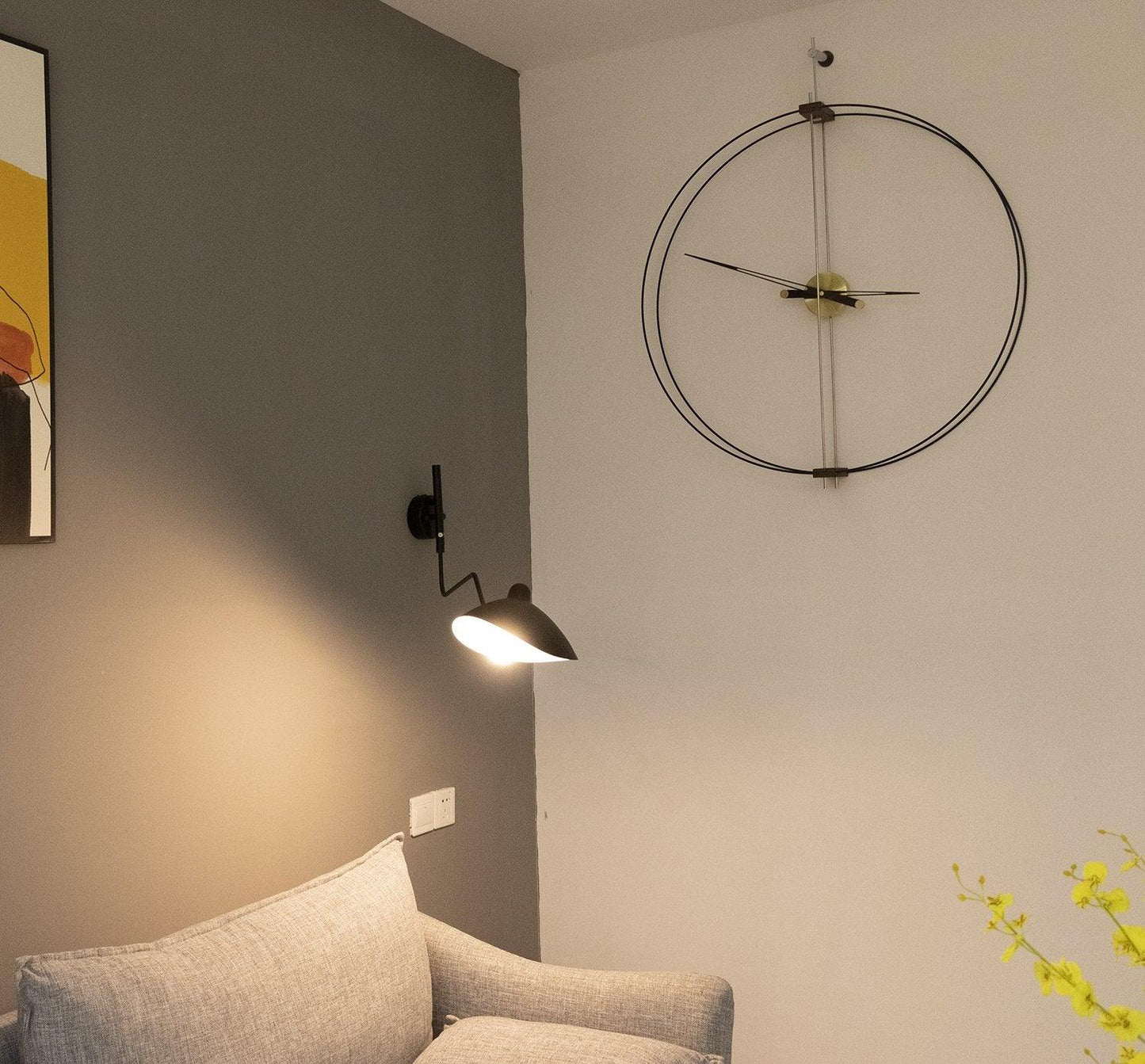 Modern Adjustable Wall Lamp with Rotating Shade