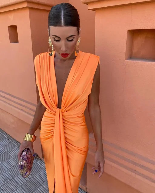Fera - Fiery Drape Dress