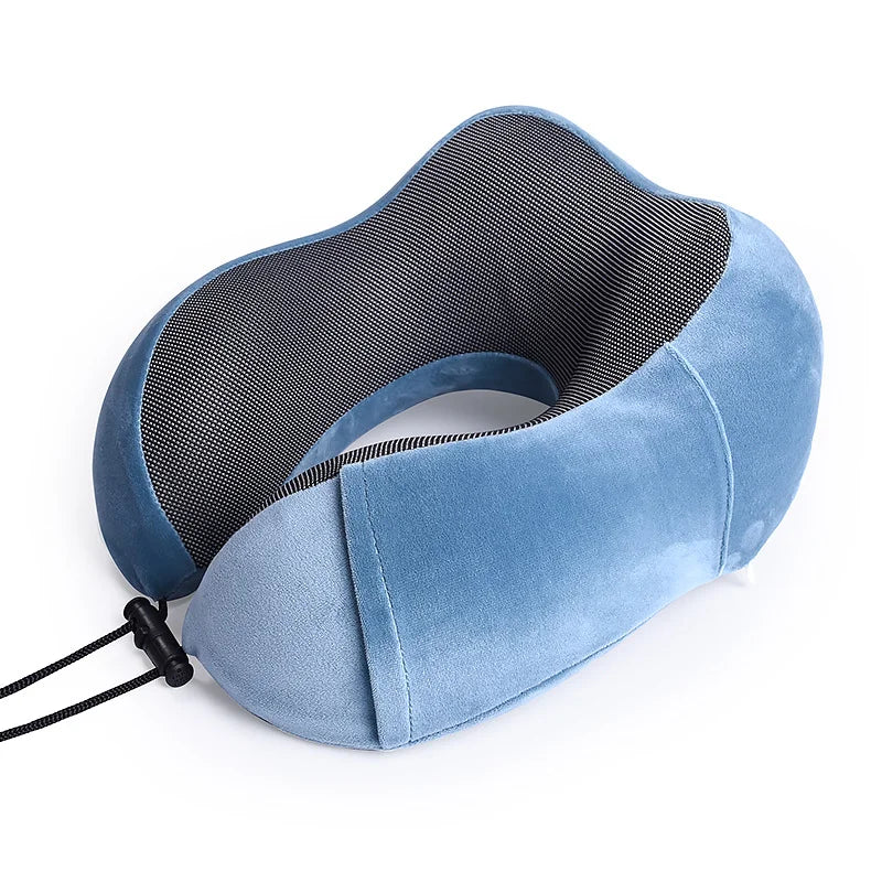 U-shaped Memory Foam Neck Pillow for Travel and Sleep