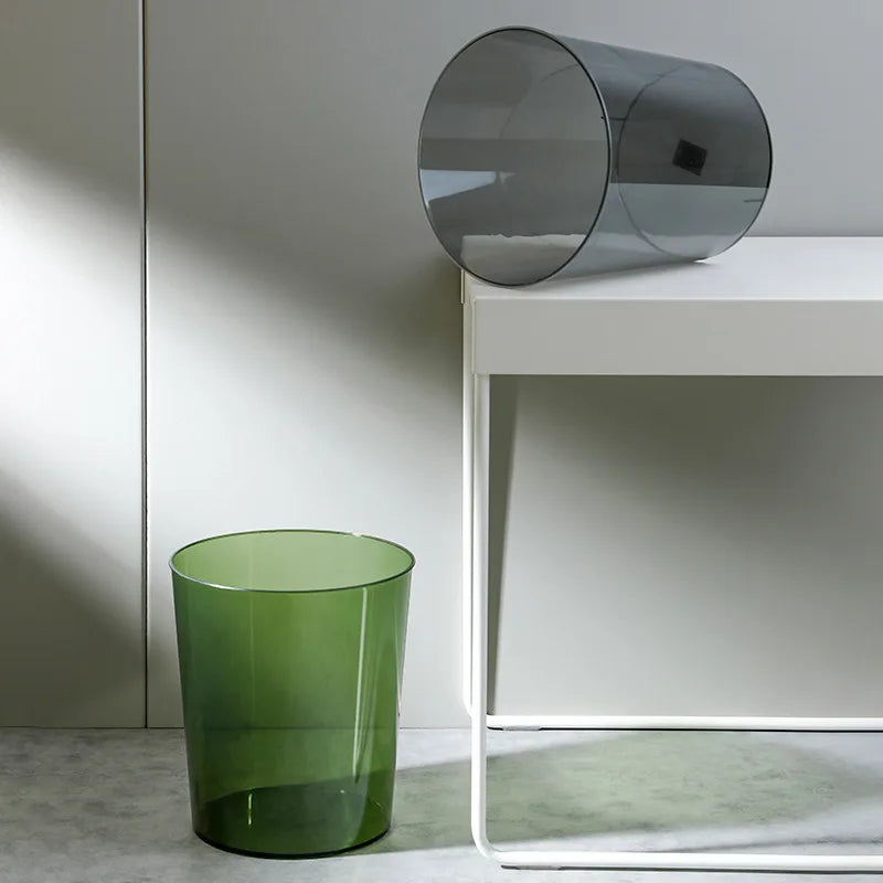 Colored Transparent Acrylic Waste Container