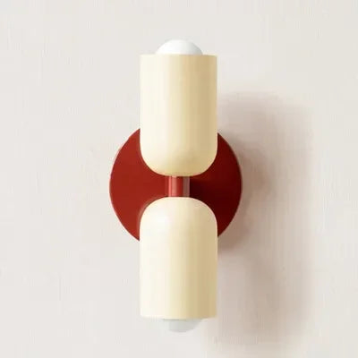 Modern Cream Double Head LED Wall Lamp
