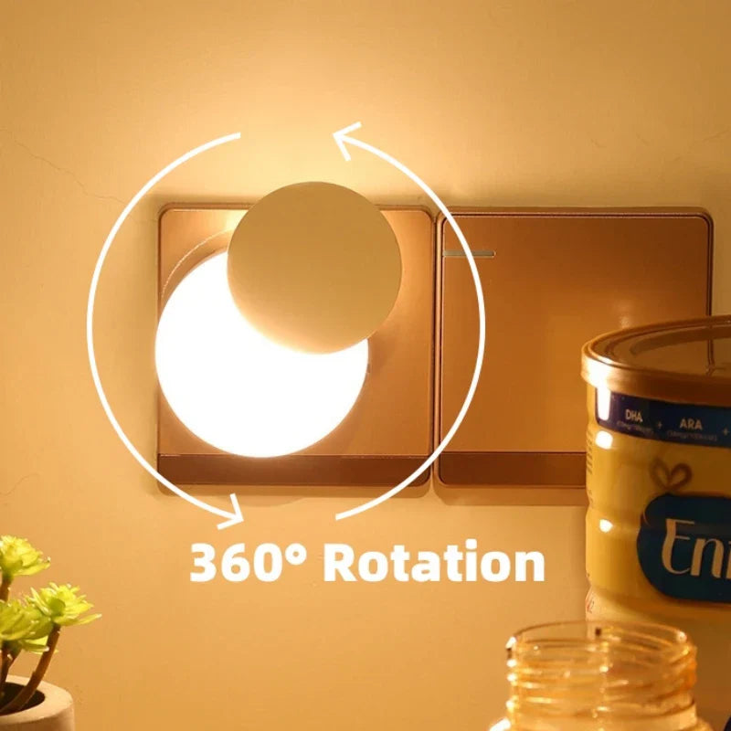 LED Night Light with Twilight Sensor for Kids' Rooms and Hallways
