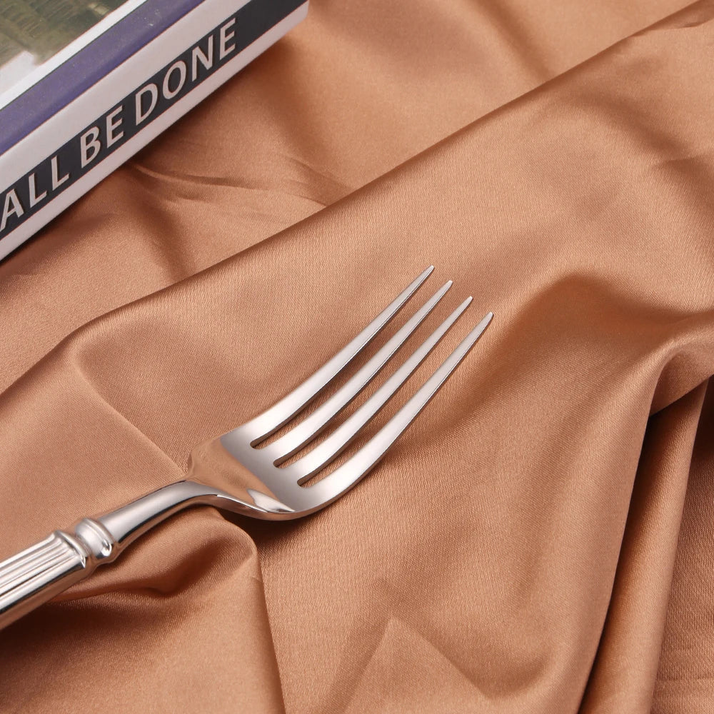 Stainless Steel Cutlery Set with Shiny Finish