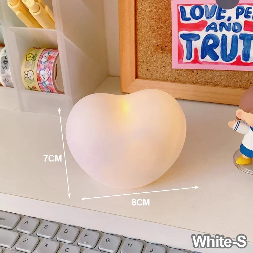 3D Heart LED Night Light - Romantic Home Decor Gift