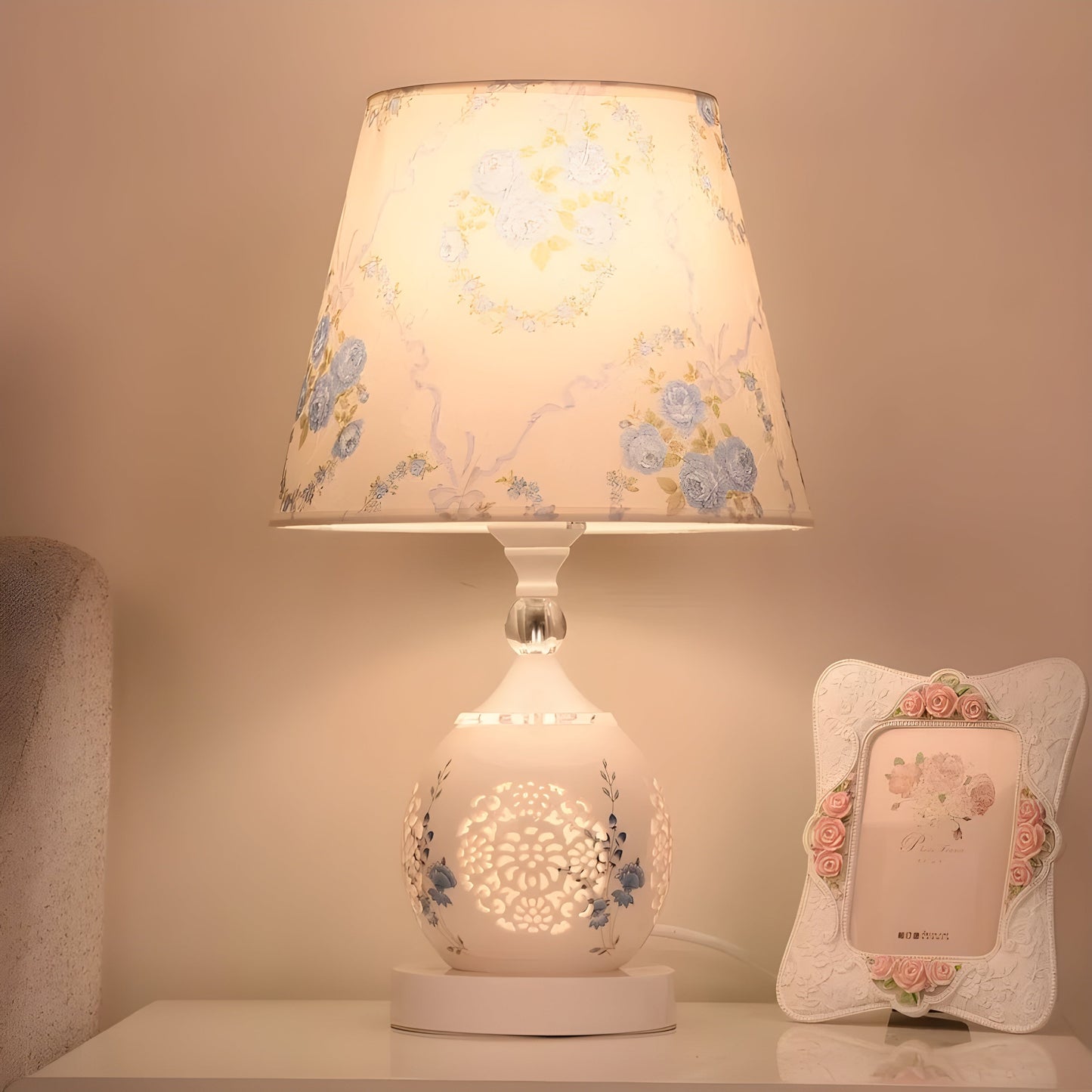Crystal Optic LED Table Lamp with Touch Control