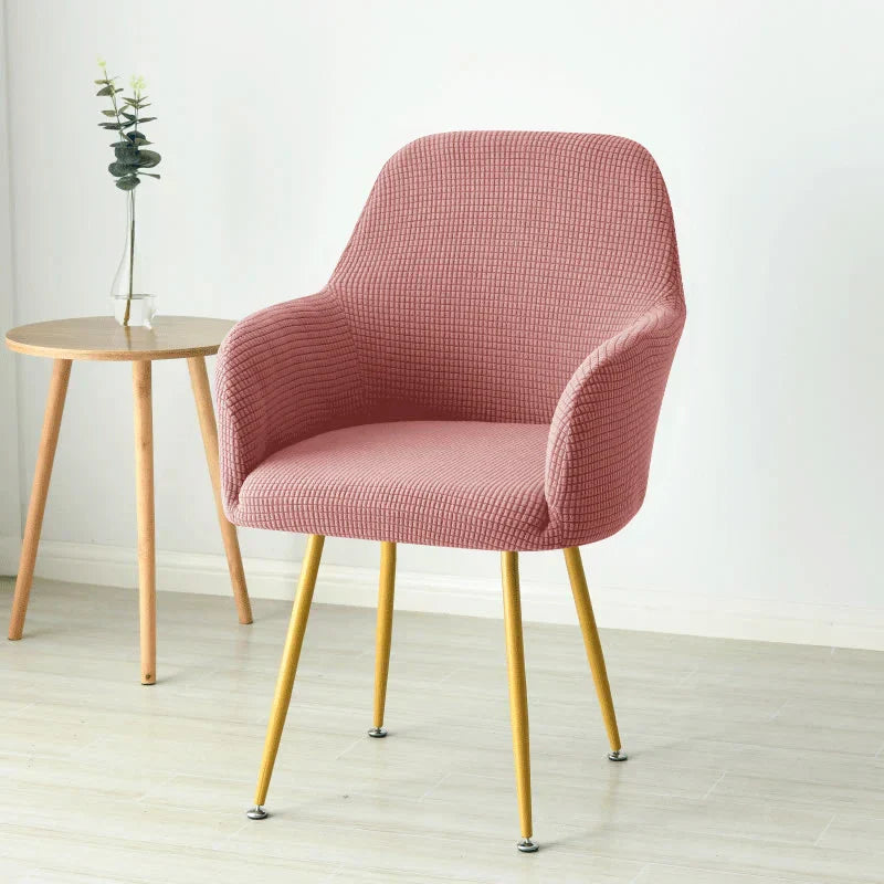 Highback Chair Cover in European Style Cotton Blend