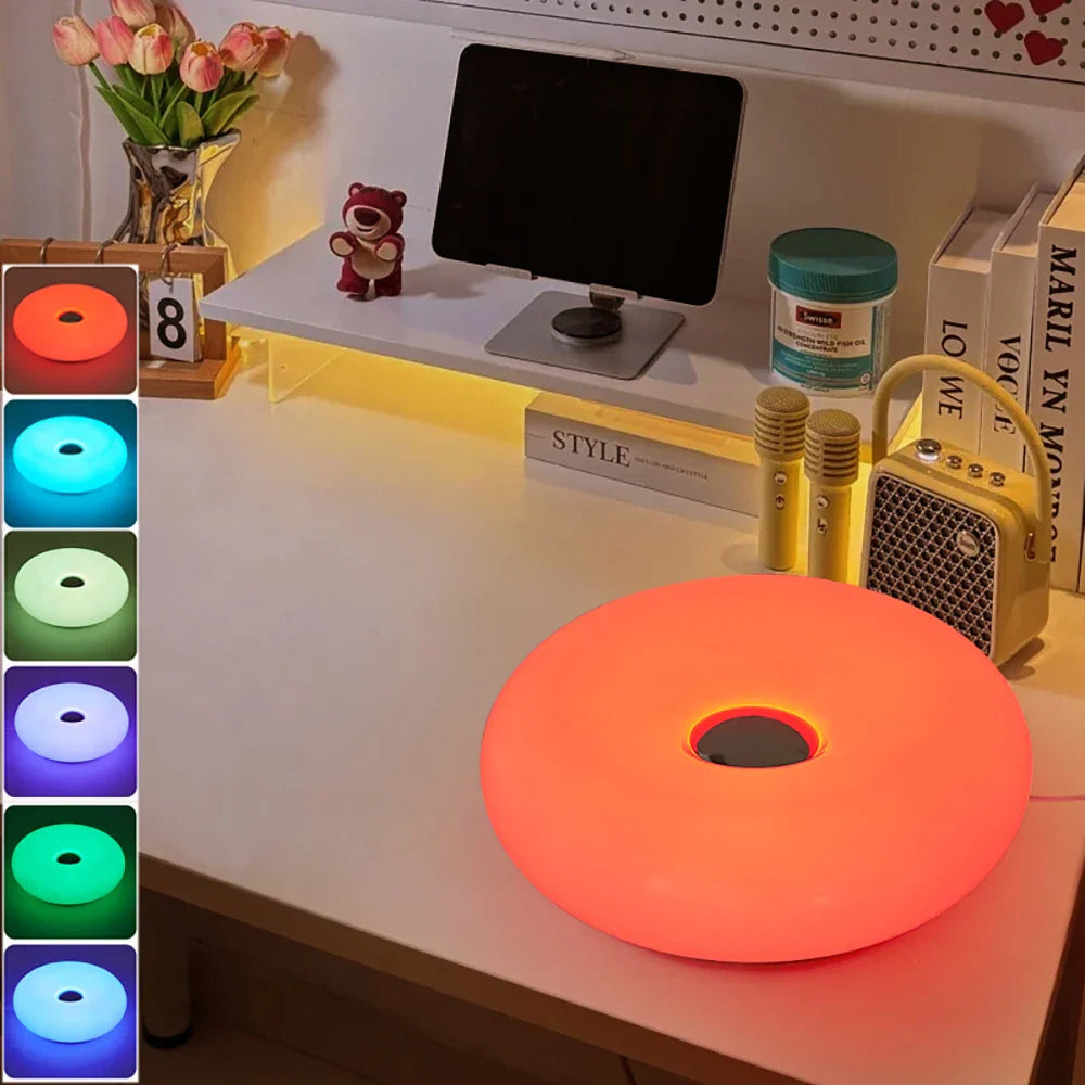 Bauhaus Style RGB Table Lamp with Touch Control and USB Charging