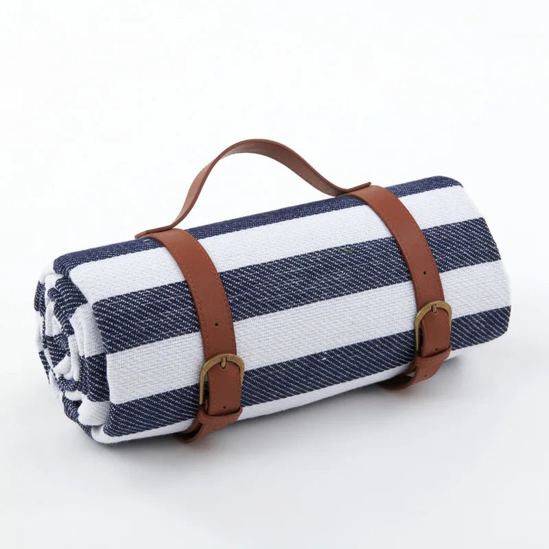 Waterproof Picnic Blanket with Soft Foam Filling and Carry Handles