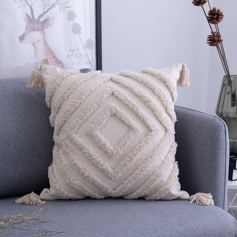 Boho Chic Cotton Pillowcases Set - Multicolor Ibiza Style