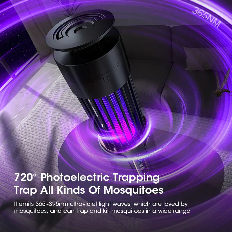 USB Rechargeable Chemical-Free Mosquito Lamp with Night Light