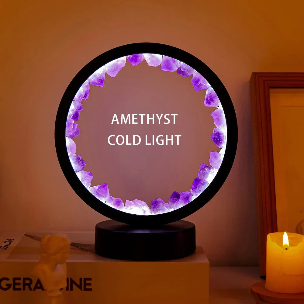 Healing Crystal LED Night Light with USB Charging