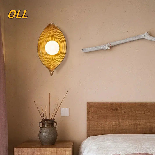 Gold Leaf LED Wall Lamp
