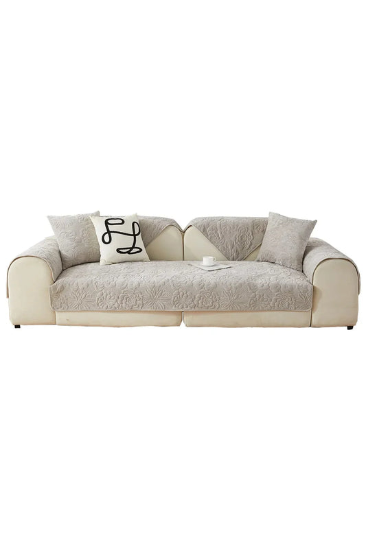Plush Polyester Sofa Cover