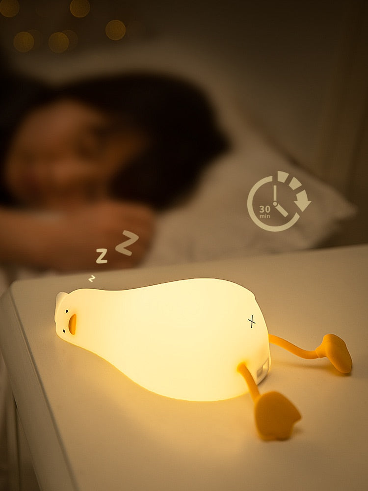 Duck LED Night Light - USB Rechargeable Cozy Lamp