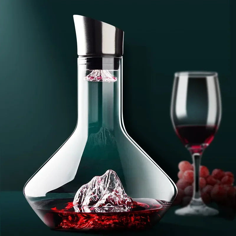 1500ml Lead-Free Crystal Iceberg Decanter for Red Wine