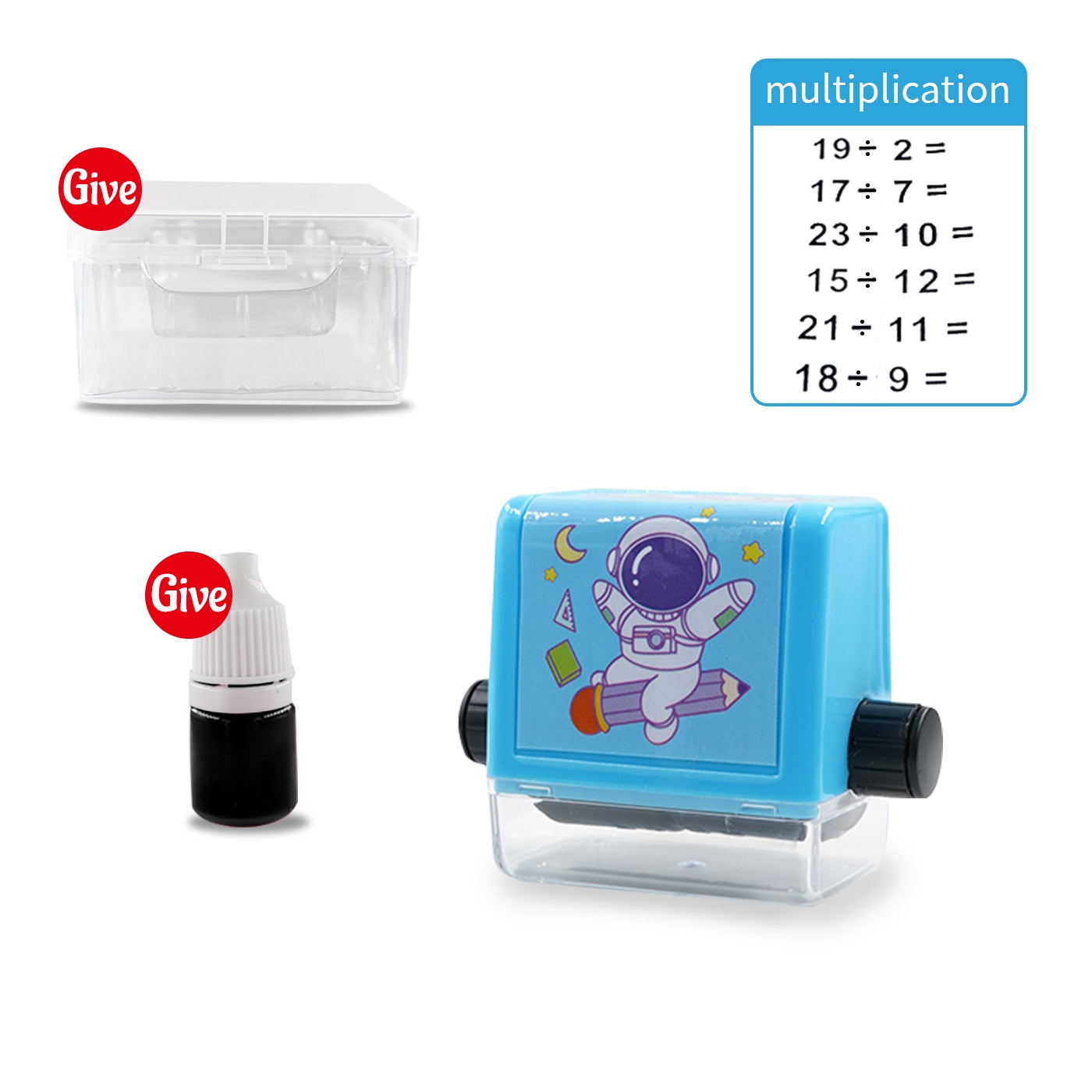 Math Practice Roller Toy for Kids - Durable Rubber Learning Tool
