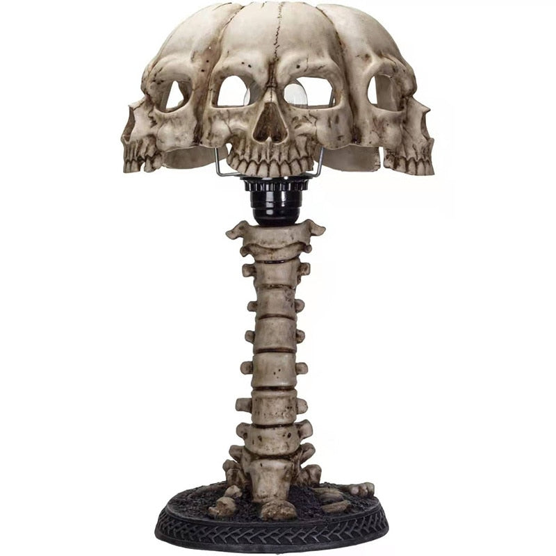 Skeleton Skull Table Lamp with Shadow Projection