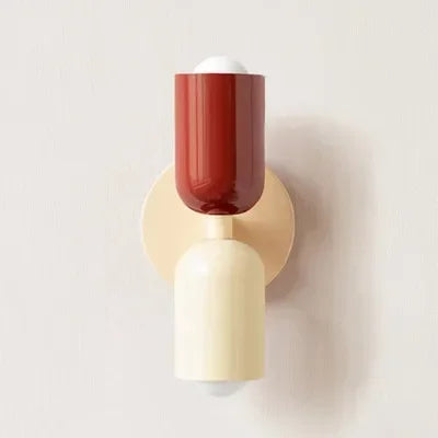 Modern Cream Double Head LED Wall Lamp