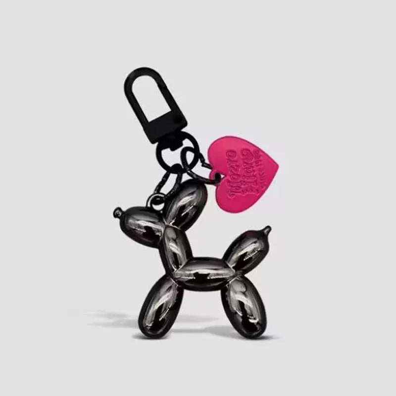 Dog Balloon Keychain in Durable Resin and Zinc Alloy