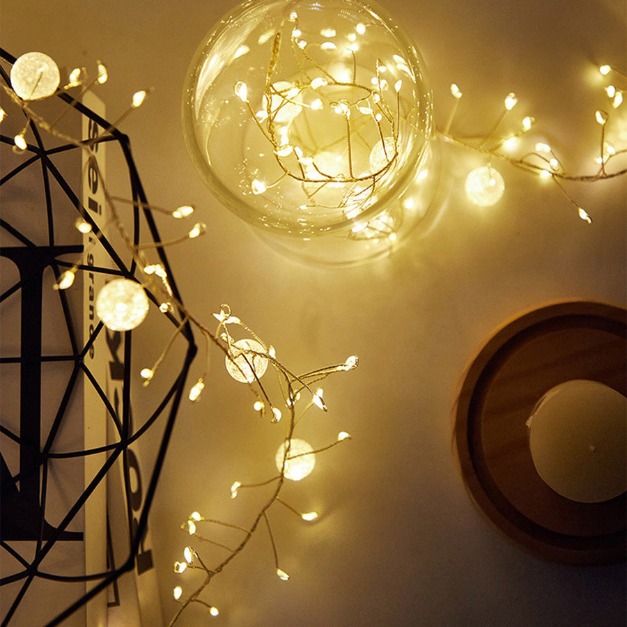 Firework Fairy Twinkle Cluster String Lights with 400 LEDs