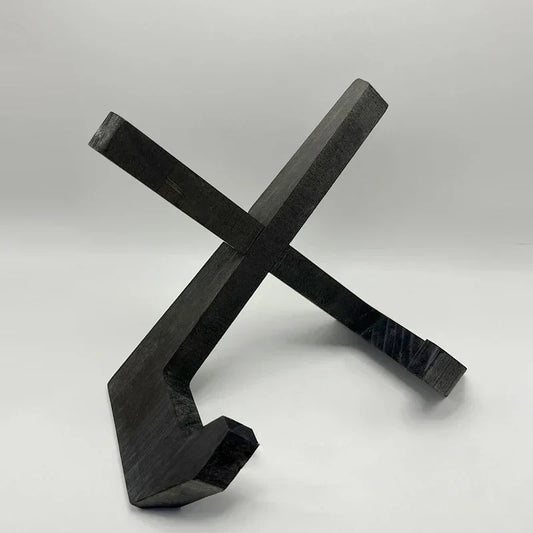 Wooden Recipe Book Holder with Charcoal Finish