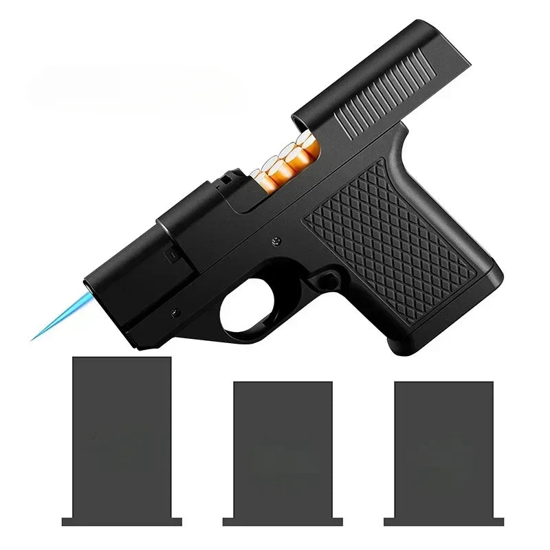 Butane Jet Flame Lighter with Hidden Storage Compartment